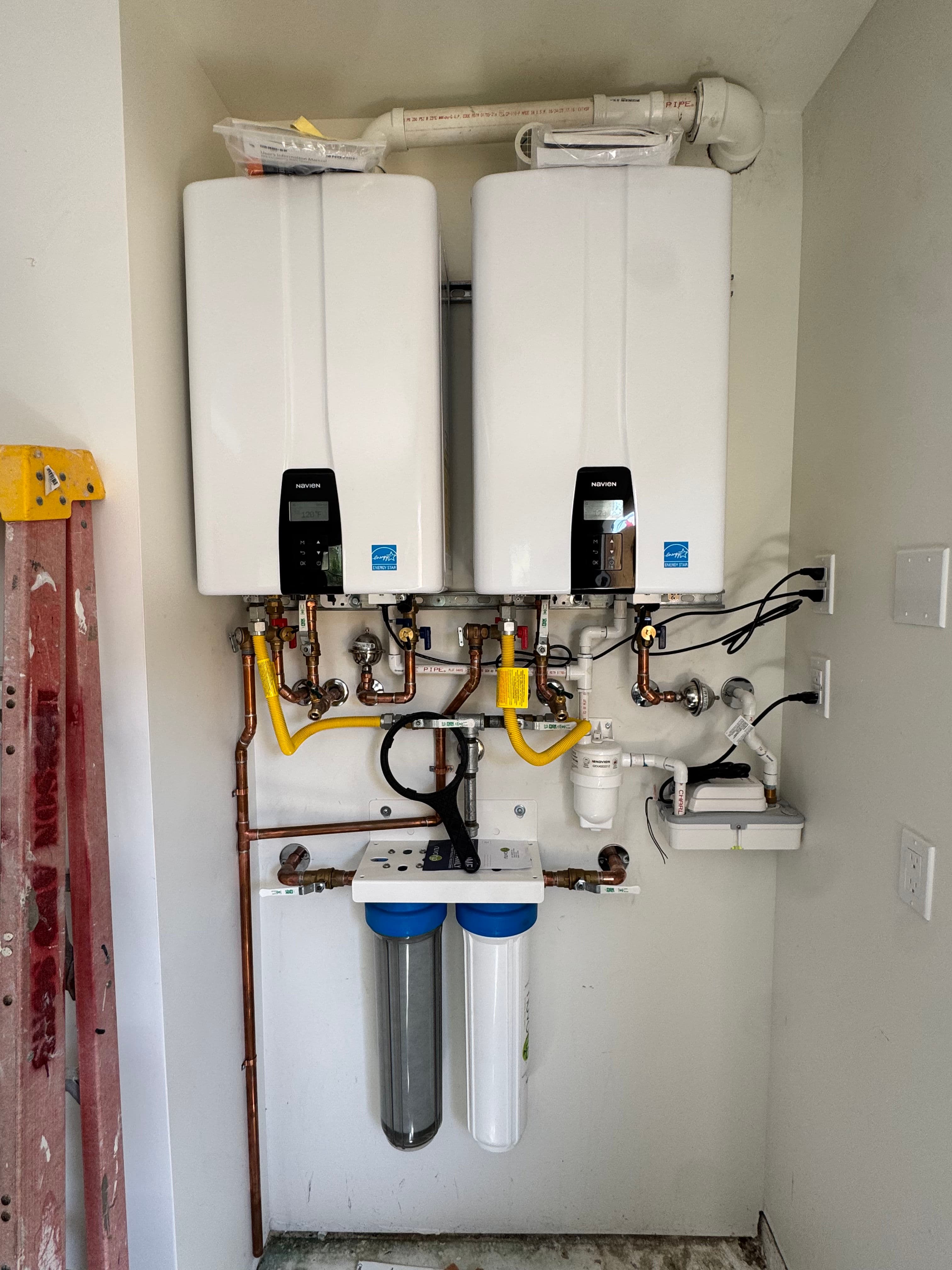 Project Dual Tankless Water Heater Install with Pre-Filtration Protection image