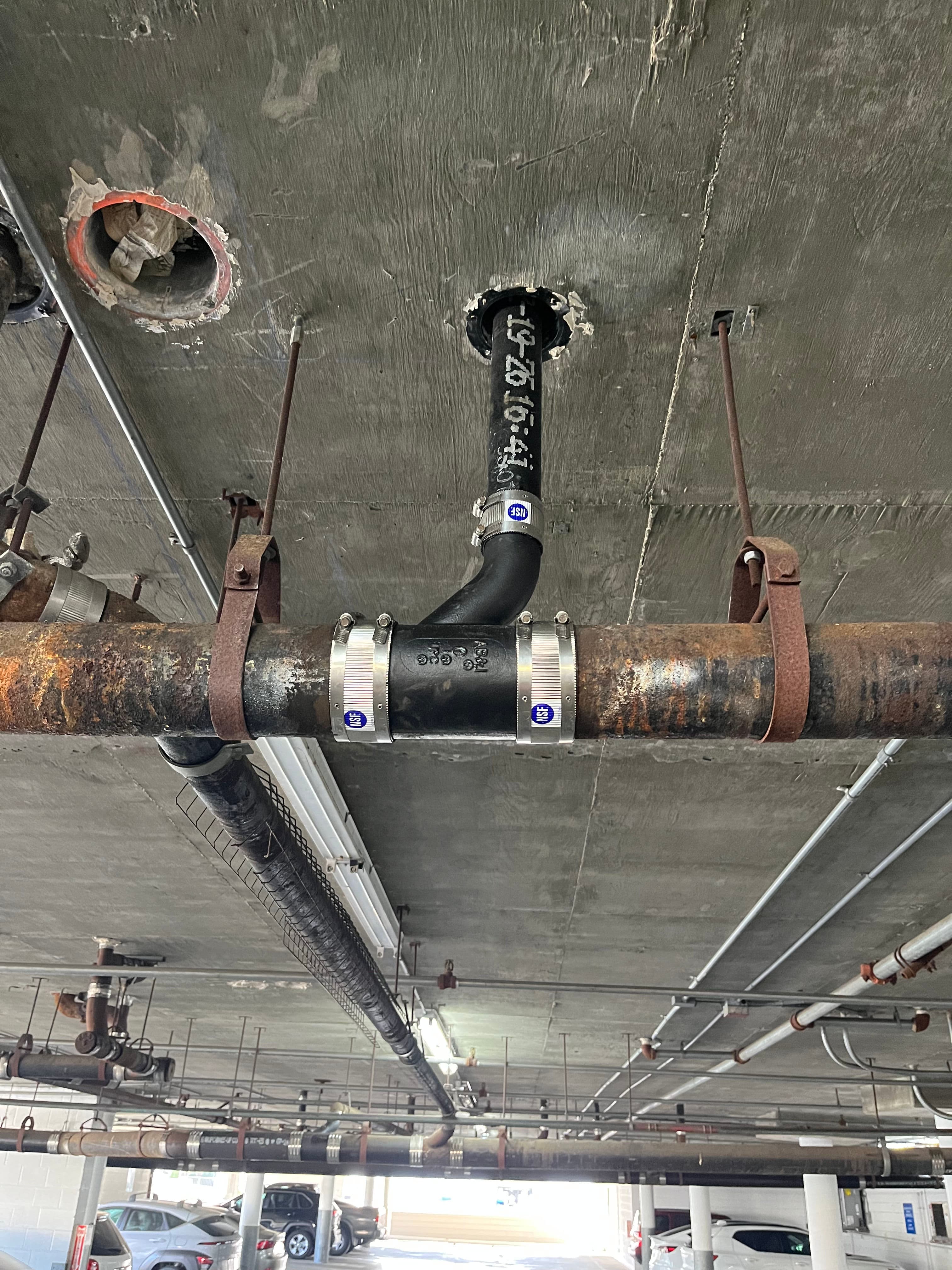 Project Seamless Pipe Upgrade for Apartment Parking Garage image